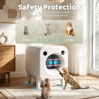 Litière automatique intelligente 95L avec contrôle par application, nettoyage automatique, protection multi-capteurs, faible bruit – Fournisseur de toilettes pour chats