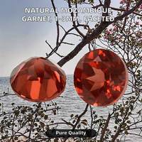 Pierre de grenat rouge naturel du Mozambique, taille brillant ronde de 4 mm, excellente qualité, origine MZ, pour la fabrication de bijoux - Prix