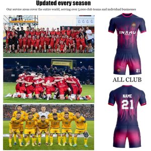 Camiseta <span class=keywords><strong>de</strong></span> Fútbol Sublimada Personalizada, Uniforme <span class=keywords><strong>de</strong></span> Fútbol <span class=keywords><strong>de</strong></span> Concepto, Camiseta <span class=keywords><strong>de</strong></span> Fútbol <span class=keywords><strong>de</strong></span> Poliéster - Product Image 4