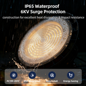 Lámpara <span class=keywords><strong>LED</strong></span> de Alta Bahía de Grado Comercial, Estándares de la UE CE EMC CB, PF≥0.9, 100W/150W/200W, 3CCT, Regulable, Chip Lumileds, IP65 Impermeable - Product Image 3