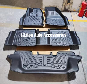 Vente chaude de haute qualité tapis de voiture de luxe 3D TPE tapis de sol de voiture repose-pieds pour <span class=keywords><strong>Ford</strong></span> Explorer SUV 2016-2019 - Product Image 2