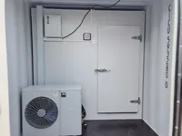 Chambre froide préinstallée mobile en conteneur de 20 pieds, chambre froide de plain-pied