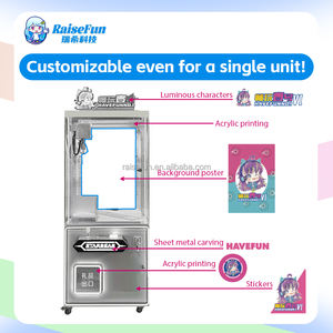 Machine à griffes d'arcade personnalisée RaiseFun, machine à griffes à pièces, machine à griffes pour peluches avec système de lecteur de cartes - Product Image 5