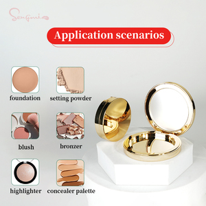Confezione Cosmetica di Lusso Personalizzata, Astuccio Rotondo Magnetico per Cipria Compatta con Specchio, 2.5g 6g - Product Image 3
