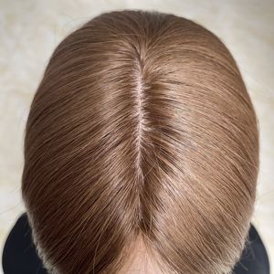 Marrón # Extensiones de Cabello Humano Virgen Europeo Natural, Invisibles, Base de Seda 6.5X7, con Clip, Alineación de Cutículas, Listas para Enviar - Product Image 2
