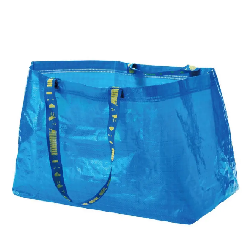 Özel tasarım renkleri kumaş pp dokuma çantalar alışveriş ekstra büyük lamine pp örme kadın çantası