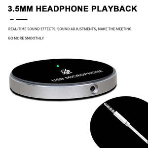 Micrófono de Condensador Profesional OEM Q3 de Metal con Cancelación de Ruido y Diseño Ligero para Conferencias y Uso en Escritorio - Product Image 4