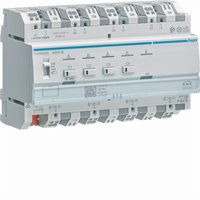 Module variateur TYAS664AN compatible avec Hagers KNX Secure TP, 4 sorties 300W, combinable, 230V AC ETS 8M