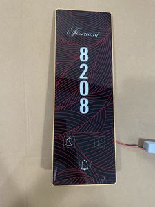 Nouvelles plaques de porte d'hôtel personnalisées en acier inoxydable RFQprint vérifiées 2026 avec bouton « Ne <span class=keywords><strong>pas</strong></span> déranger » et éclairage LED, alimentées par prise secteur - Product Image 4
