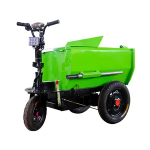 Powerful Big Battery Superior Tyre Engineering Electric Tricycle Three Wheels Dumper Truck Motor Construction Tricycle for const