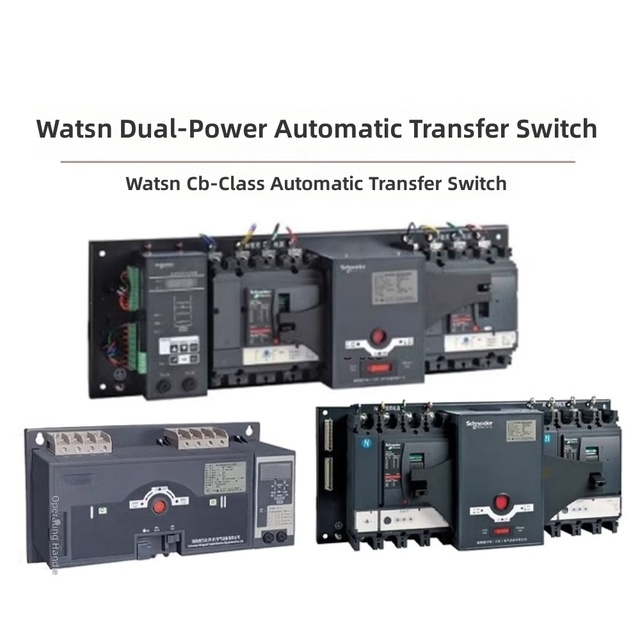 Sch-neider dual power transfer switch CB series WATSNB-630/630A 400A 4CBR 3P 4P 3cbr Automatic conversion  Manual conversion