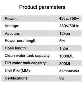 Aspirapolvere ad Acqua Popolare per Pulizia Domestica, Macchina Elettrica Portatile per Pulizia di Divani <span class=keywords><strong>e</strong></span> Tappeti, Aspiratore per Macchie Umide <span class=keywords><strong>e</strong></span> Secche - Product Image 6