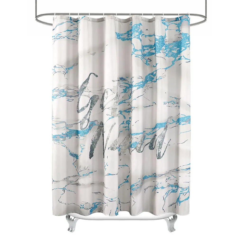 Get Naked Marble Stripes Shower Curtain Waterproof Shower Curtain for Bathroom Decor