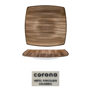 Assiette carrée Artisan Coffee 27 × 27 cm Corona Pa1606912812 - Product Image 4