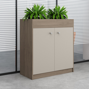 Meuble de rangement moderne en MDF noir brillant avec étagère ouverte et sécurité pour la maison, le bureau, l'école ou l'atelier - Product Image 4