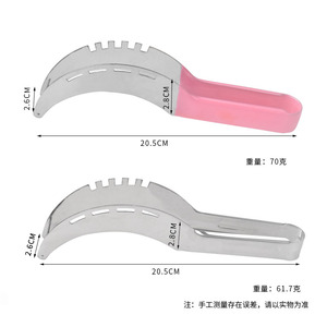 Fabrika satış pembe kırmızı yeşil Bar kulübü restoran mutfak gereçleri paslanmaz çelik meyve karpuz oyma parlatma kesici dilimleme - Product Image 3