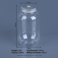 Étiquettes personnalisées de haute qualité, bouteille cylindrique unique en PET pour jus, eau minérale, lait, 500 ml, Zhejiang, plastique, anti-fuite