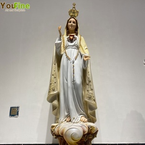 Estatua <span class=keywords><strong>de</strong></span> Nuestra Señora <span class=keywords><strong>de</strong></span> <span class=keywords><strong>Fátima</strong></span> <span class=keywords><strong>de</strong></span> Resina <span class=keywords><strong>de</strong></span> Fibra <span class=keywords><strong>de</strong></span> Vidrio <span class=keywords><strong>de</strong></span> Tamaño Real, Vívida y Religiosa - Product Image 2