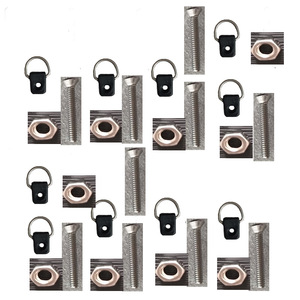 หัวเข็มขัดรูปตัว D สแตนเลสพร้อมสกรูสำหรับซ่อมเรือคายัค 10 แพ็ค - Product Image 4