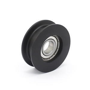 Poulies en acier inoxydable de type H H12*47*16.5mm avec revêtement en caoutchouc, roulements S6001ZZ, rouleaux revêtus de plastique, vente en gros directe d'usine - Product Image 3