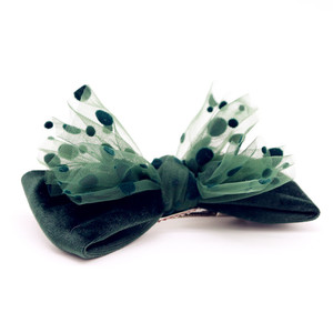 Terciopelo de puntos invierno dos capa accesorios <span class=keywords><strong>para</strong></span> el <span class=keywords><strong>cabello</strong></span> arco niñas nudo pinzas de cocodrilo - Product Image 3