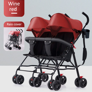 Carrito Doble Ultraligero JXB de Fábrica al por Mayor con Toldo Ajustable - Product Image 4