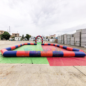 Lona de PVC de alta resistencia, de grado comercial, para circuito de carreras de coches de choque inflables tipo go-kart. - Product Image 2