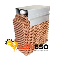 Système de refroidissement automatique pour élevages avicoles 7090 – Coussin de refroidissement évaporatif à revêtement noir pour fermes de poulets de chair et de poules pondeuses