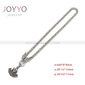 Collana con Ciondolo a Forma di Martello di Thor in Stile Vichingo Nordico, Catena in Acciaio Inox con Drago, per Uomo, Matrimonio, Charm <span class=keywords><strong>Pirata</strong></span>, Biker, Teschio - Product Image 5