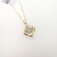 Bijoux fins 18K Au750 pendentif colliers bijoux en diamant véritable colliers femmes AU750 18k collier en or jaune pour femmes mariage