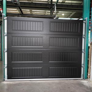 Tùy chỉnh thiết kế hiện đại năng lượng hiệu quả cửa nhà để xe bằng thép bọt với bề mặt hoàn thiện bên ngoài gợn/hạt gỗ - Product Image 5