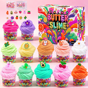 Kit de slime au beurre super doux et non collant en gros, mini jouet de modelage en plastique DIY, cadeaux d'anniversaire pour enfants - Product Image 1