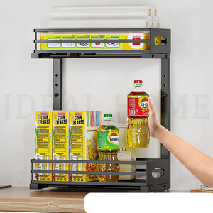 Adjustable Height Metal Pull Out Under <strong>Sink</strong> Organizers and <strong>Storage</strong> Shelves with Sliding Drawer, Under <strong>Sink</strong> <strong>Storage</strong> for Kitchen - Product Image 4