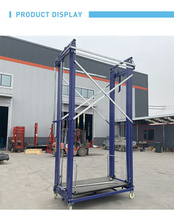 Listrik perancah lift pengendali jarak jauh Mobile mengangkat Platform kawat tali kerekan baja ritel baru Restoran - Product Image 2