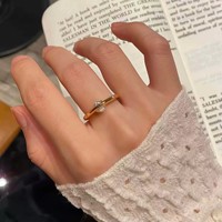 Bague INS tendance en argent sterling S925 avec zircon cubique rotatif, bagues délicates pour femmes, bijoux fins, thème univers, étoile, planète