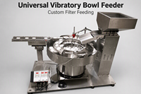 Alimentateur vibrant universel personnalisé ZETONG pour filtre jetable, alimentateur vibrant à cuve en SUS304