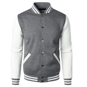 OEM/ODM venta al por mayor de chaqueta Varsity de los hombres de moda desgaste liso teñido personalizado bordado Varsiti chaqueta - Product Image 1