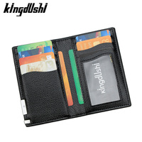 Dompet PVC Multifungsi Pria Model Eropa Amerika Terbaru, Tipis, Terbuka, Motif Huruf, Lapisan Poliester, Tanpa Merek, Tempat Uang