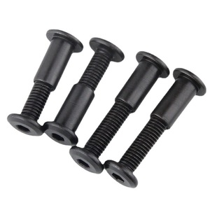 Vis à tête hexagonale autobloquante en acier inoxydable noir Chicago 6mm 8mm 14mm pour meubles, connecteurs à manchon cylindrique - Product Image 2
