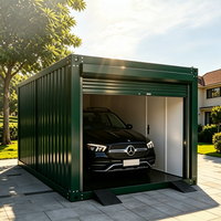 Atelier extérieur modulaire en acier personnalisé moderne, entrepôt, abri de stationnement, casas préfabriquées, garage pour voiture, maison conteneur