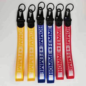 <b>Custom</b> Carabiner <b>Keychain</b> Nylon Strap Jacquard Nylon Carabiner Strap <b>Keychain</b> Key Tags - Product Image 5