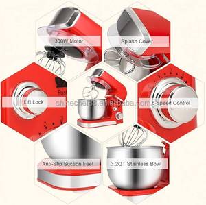 Mikser makanan berdiri elektrik 700W, wadah tahan lama dan mangkuk pencampur adonan dengan kait adonan untuk kue dan pencampuran adonan roti - Product Image 4