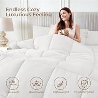 Ensemble de couettes 7 pièces personnalisées Queen Size tissé 100% coton 300tc fils au nombre comprend un drap plat de couette drap-housse