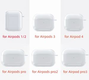 Funda de TPU para Auriculares AirPods 2 1, Universal, Transparente, Resistente a Arañazos, Compatible con AirPods Pro 3 4 - Product Image 1