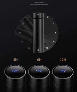 Bouteille intelligente d'<span class=keywords><strong>eau</strong></span> à led, de haute qualité, avec affichage de la température, thermos à double paroi, ml - Product Image 3