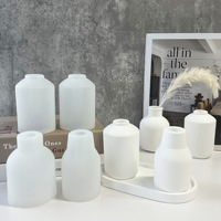 Moule en Silicone pour Vase, Colle Époxy, Gypse, Fleurs Artificielles Variées, Ornements Décoratifs et Ustensiles pour Vases en Céramique et Porcelaine