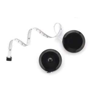 Tondo Mini corpo retrattile su misura nastro per cucire morbido 1.5m <span class=keywords><strong>metro</strong></span> metrico e misura in pollici nastro in tessuto a doppia scala per regalo - Product Image 2