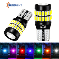 Bombillas LED para Auto Sunshiny 36+1SMD OEM T10 194, Proyector de Lente 37SMD, Sin Errores CANBUS, Repuesto para Iluminación Interior