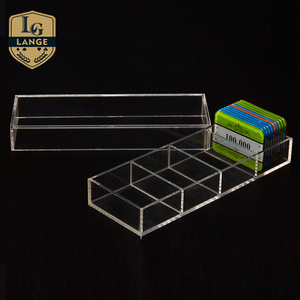Boîte de rangement de jetons 100, présentoir acrylique professionnel de Casino, plateau de jetons de Poker - Product Image 5