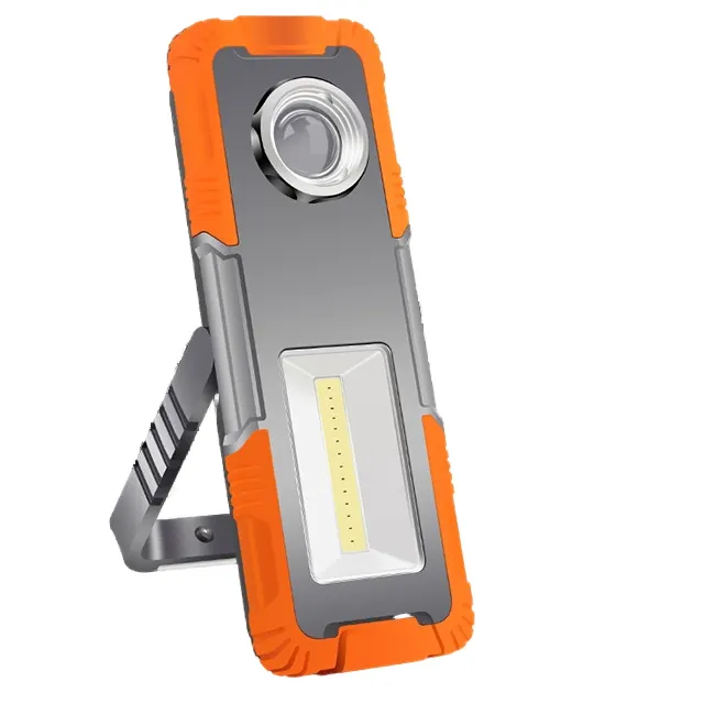 WARSUN Portable Magnetic Rechargeable usb Base Cob Led Work Light with Hook